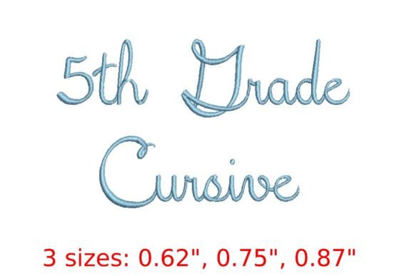 5th Grade Cursive