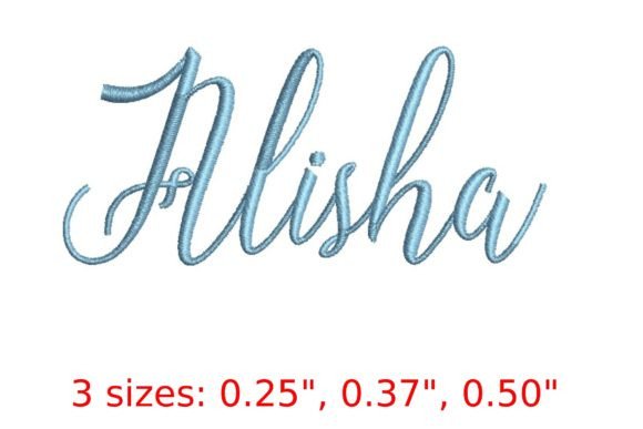 Alisha Embroidery Font Review