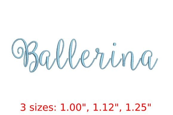 Balerinna Font: A Delicate Touch for Embroidery Projects