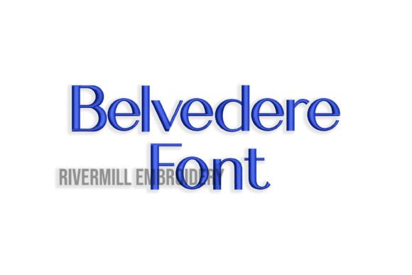 Belvedere Font: A Stylish Embroidery Choice