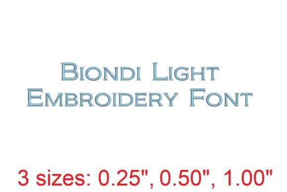 Biondi LT Embroidery Font Review