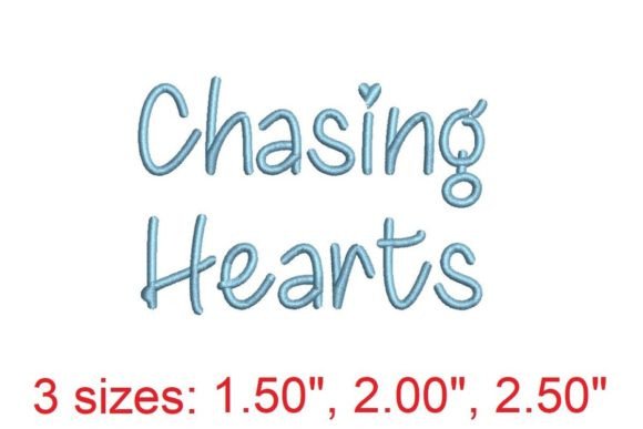 Chasing Heart Embroidery Font Review