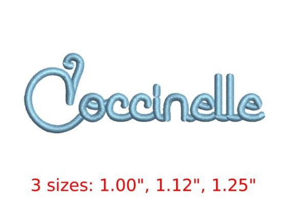 Coccinelle Script Embroidery Font Review