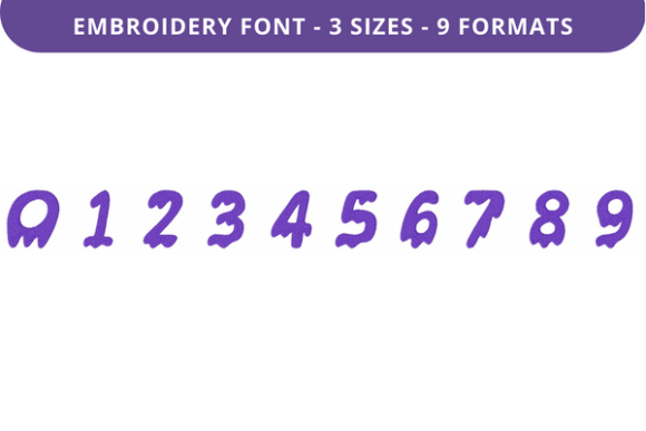 Drippy Ghost Font 0 to 9 Review