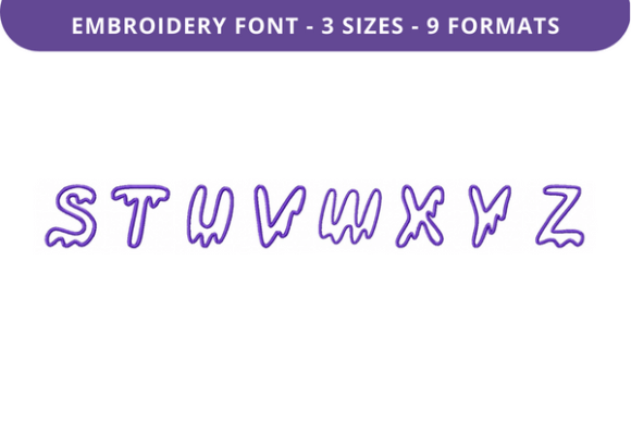 Drippy Ghost Font Uppercase S to Z