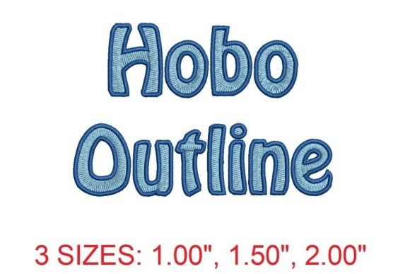 Hobo Outline Embroidery Font Review