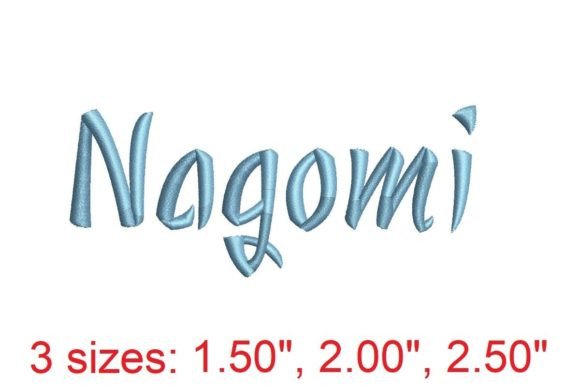 Nagomi Embroidery Font Review