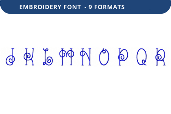 Vine Nouveau Font J to R